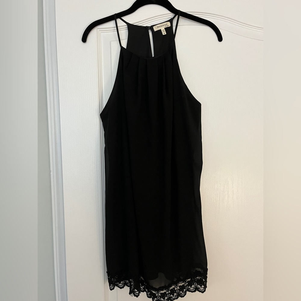 Little black dress! Size M brand Monteau! Knee length flowy and beautiful!